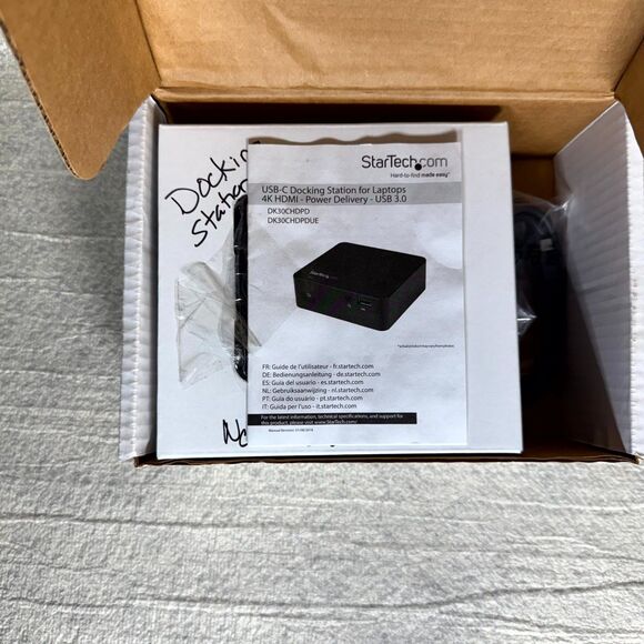 StarTech USB-C Docking Station For Laptops 4k HDMI Power‎ Delivery USB 3.0 NEW - Picture 6 of 6